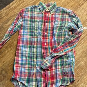 Polo Ralph Lauren button down linen shirt size 2 never worn